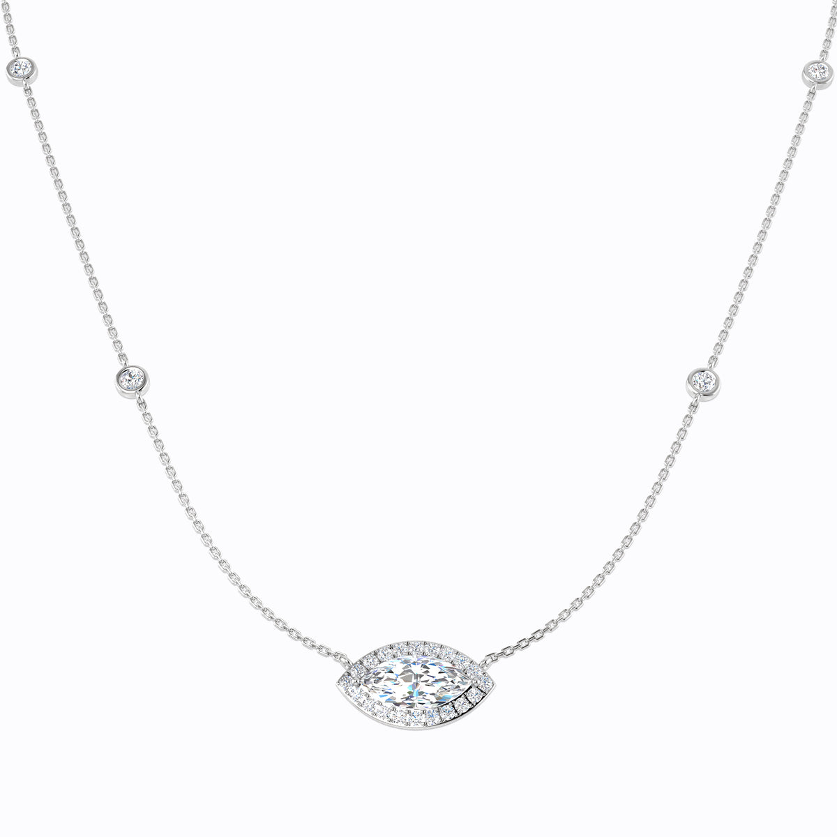 Halo Lab-Grown Diamond Ring 3.04ct – SN2190 – 18k White Gold