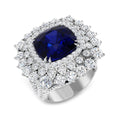 Fancy Lab-Grown Diamond Ring 13.9ct – SR4363~BS – 18k White Gold