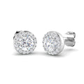 Halo Diamond Ring 1.21ct – SE4775-5.0MM – 18k White Gold