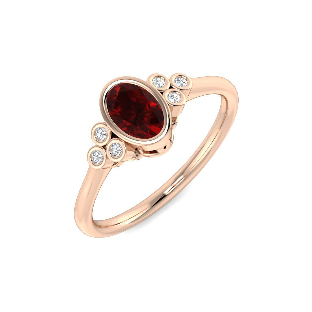 7 Stone Diamond Ring 0.53ct – SR6204~RY – 18k Rose Gold