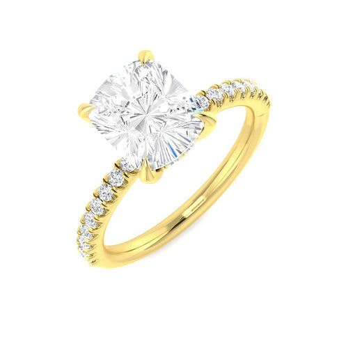Engagement Lab-Grown Diamond Ring 2.33ct – SR6261 – 18k Yellow Gold