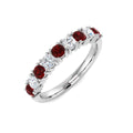 Half Eternity Diamond Ring 0.96ct – SR7953~RY – 18k White Gold