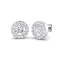 Halo Lab-Grown Diamond Ring 2.62ct – SE6571-6.5MM – 18k White Gold
