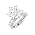 Engagement Lab-Grown Diamond Ring 7.62ct–7.98ct – SR6471 – 18k White Gold