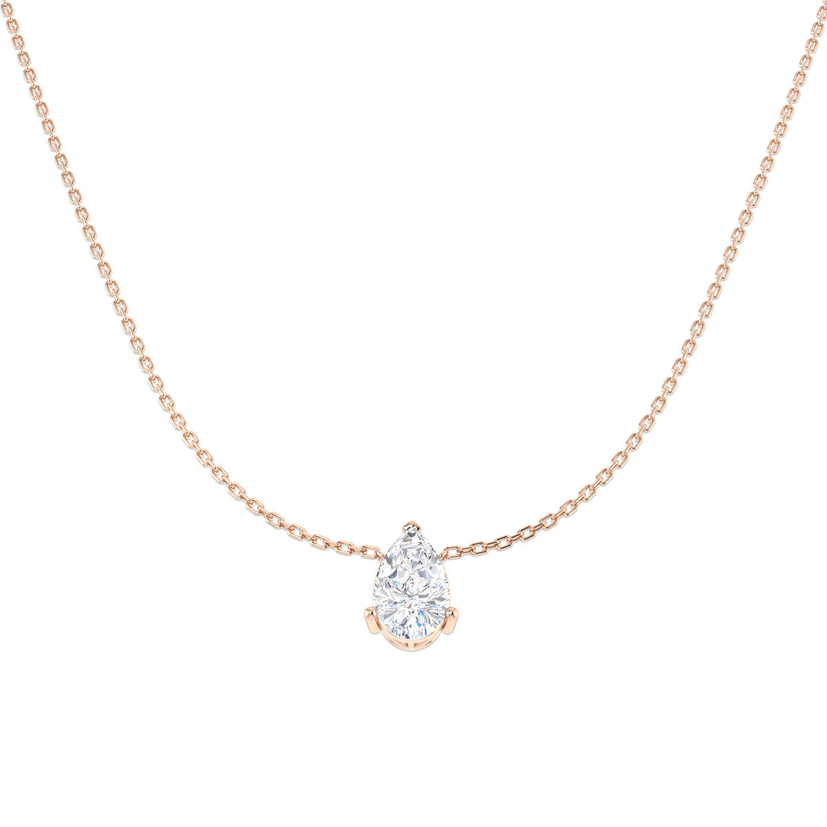 Solitaire Lab-Grown Diamond Ring 0.53ct–3.03ct – SN1951 – 18k Rose Gold