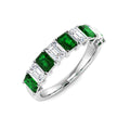Emerald Lab-Grown Diamond Ring 1.68ct – SR7930~EM – 18k White Gold
