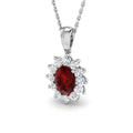 Ruby Diamond Ring 1.09ct–4.62ct – SP4460~RY – 18k White Gold