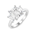 Three Stone Lab-Grown Diamond Ring 3.04ct–3.41ct – SR4517 – 18k White Gold