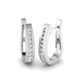 Hoops Diamond Ring 0.11ct – SE7145 – 18k White Gold