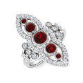 Ruby Diamond Ring 1.48ct – SR7626~RY – 18k White Gold