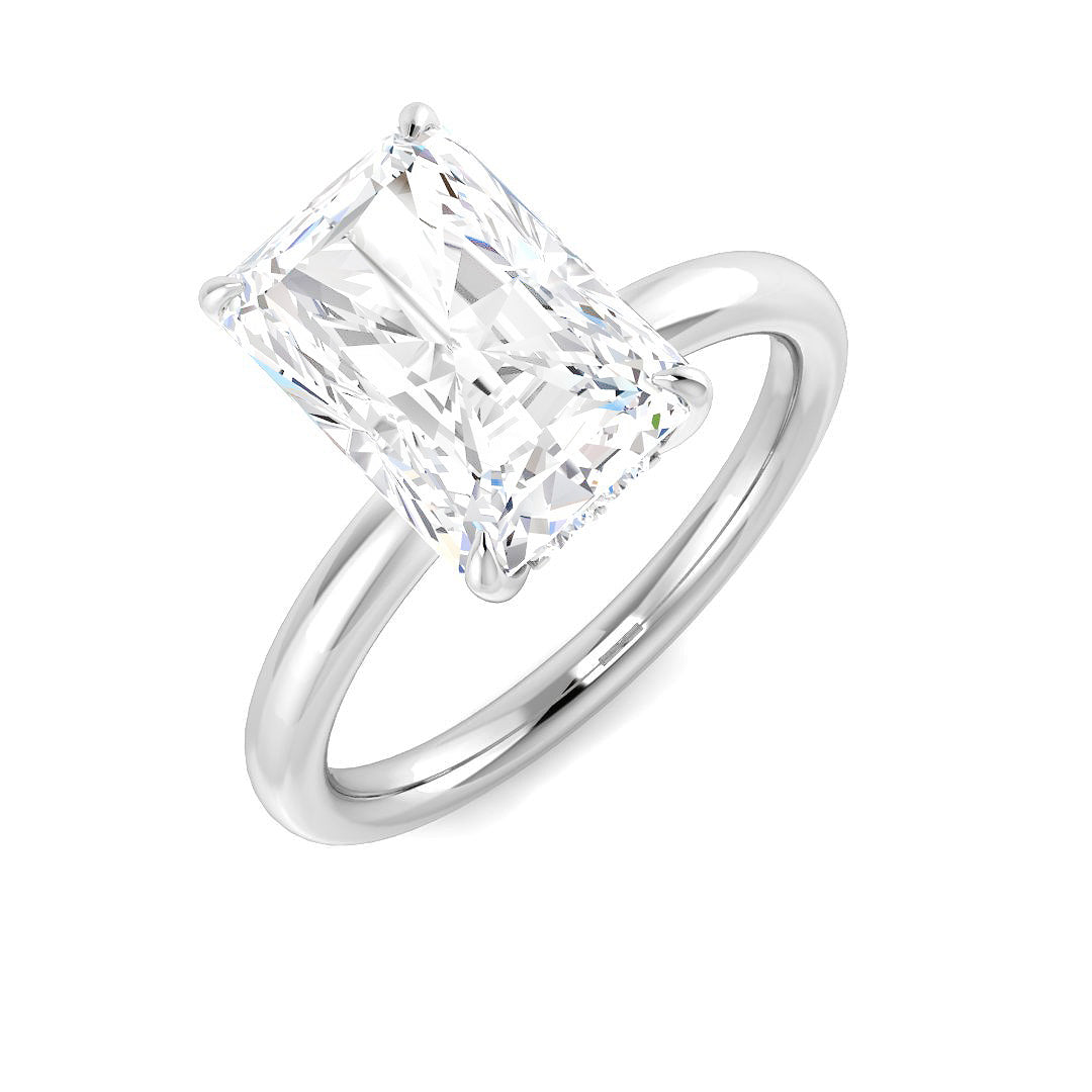 Engagement Lab-Grown Diamond Ring 3.15ct–3.19ct – SR6031 – 18k White Gold