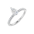 Engagement Diamond Ring 0.74ct – SR7890 – 18k White Gold