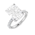 Engagement Lab-Grown Diamond Ring 5.47ct–5.51ct – SR5772 – 18k White Gold
