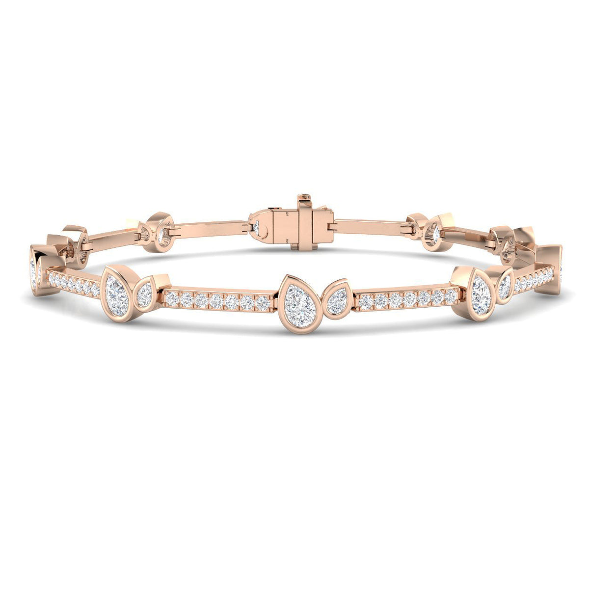 Tennis Diamond Ring 2.82ct – SB2871 – 18k Rose Gold