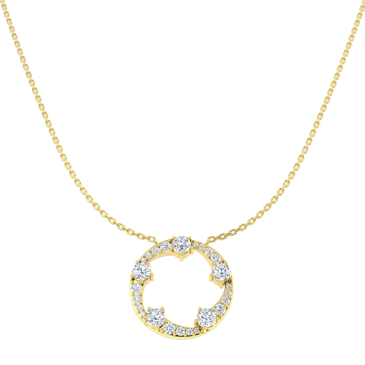 Circle of Life Diamond Ring 1.15ct – SN2399 – 18k Yellow Gold
