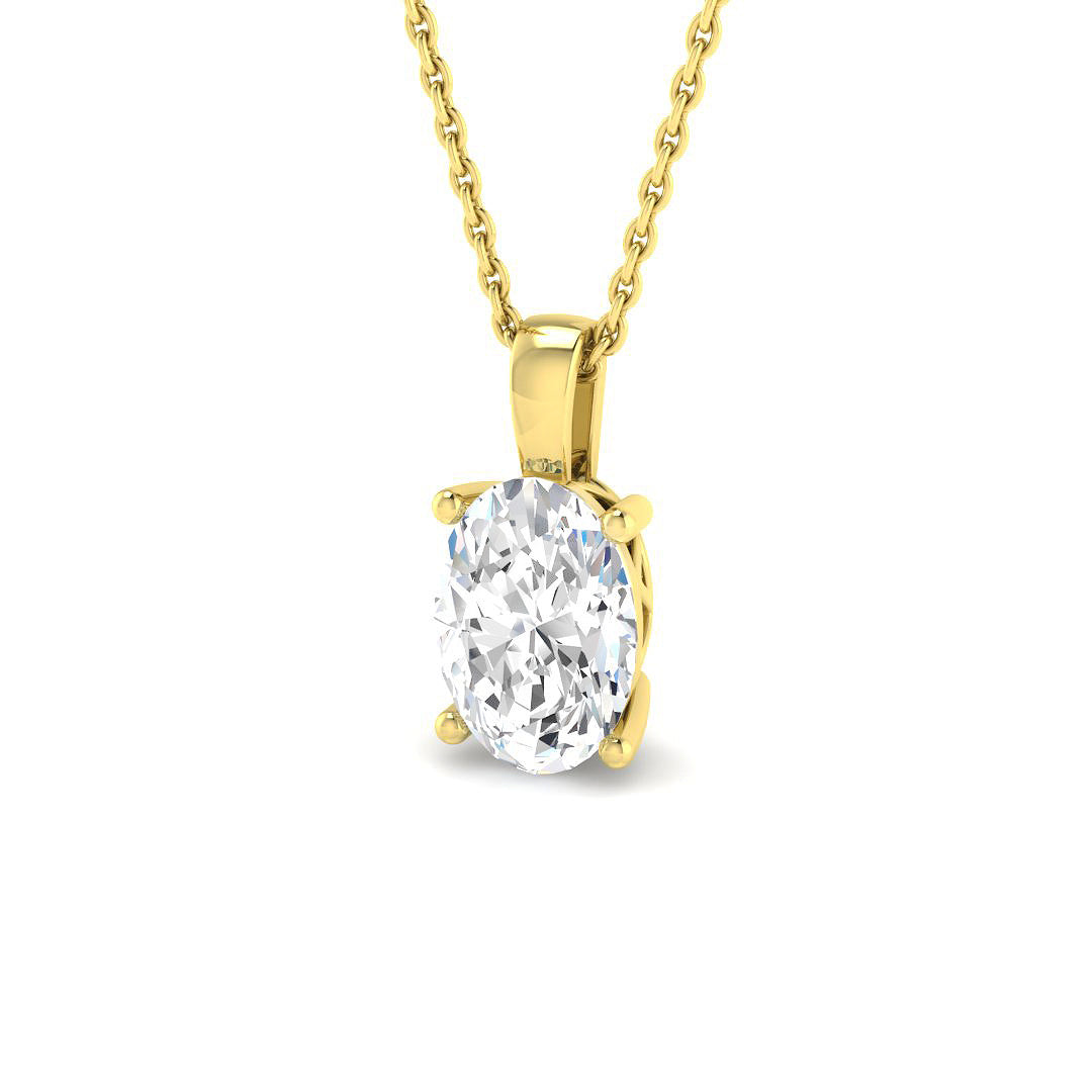 Solitaire Lab-Grown Diamond Ring 1.5ct–1.51ct – SP6769 – 18k Yellow Gold