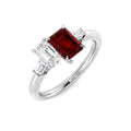 Ruby Diamond Ring 1.4ct – SR1900~RY – 18k White Gold