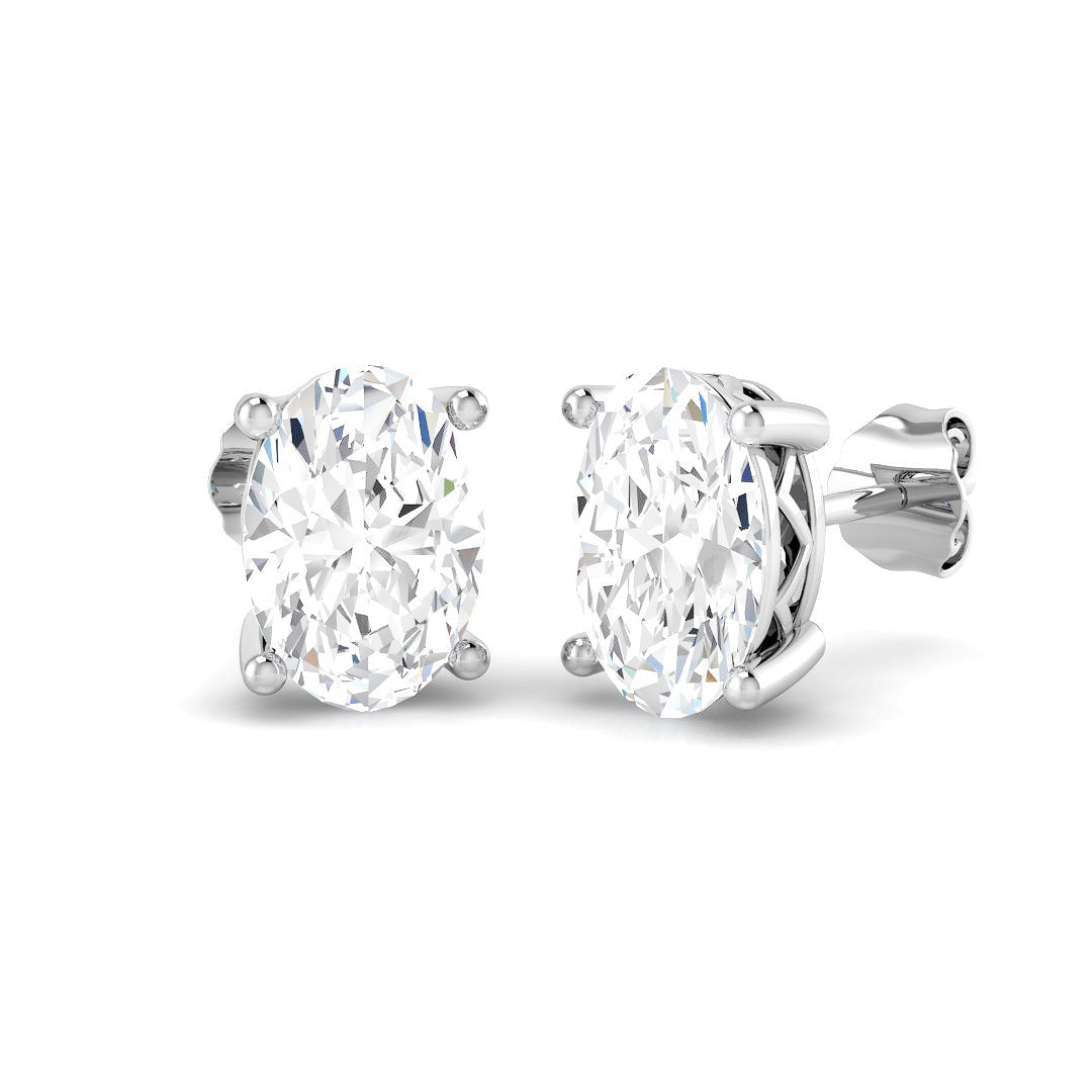 Solitaire Lab-Grown Diamond Ring 3.01ct–3.07ct – SE7297 – 18k White Gold
