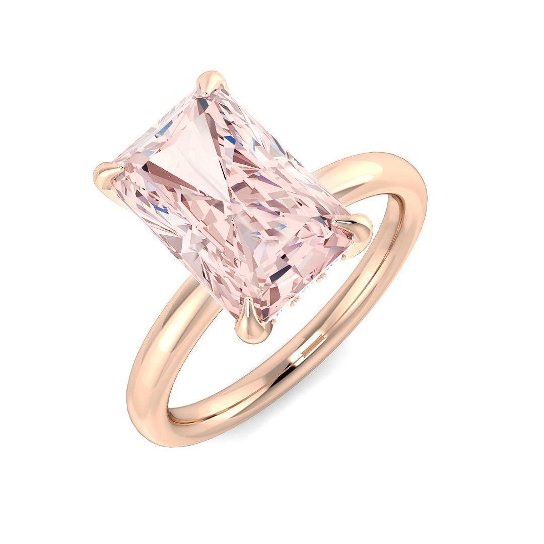 Engagement Lab-Grown Diamond Ring 3.59ct–4.33ct – SR7862~LGPINK – 18k Rose Gold