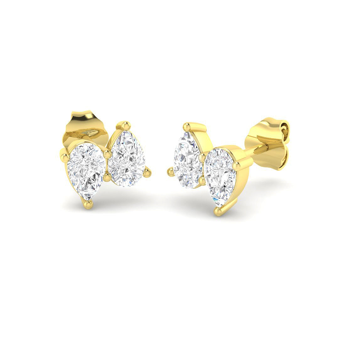 Shape Diamond Ring 0.88ct–1.02ct – SE7180 – 18k Yellow Gold