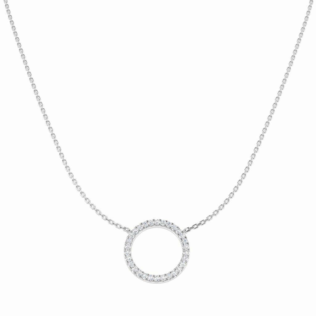 Circle of Life Diamond Ring 0.1ct–0.33ct – SN1915 – 18k White Gold