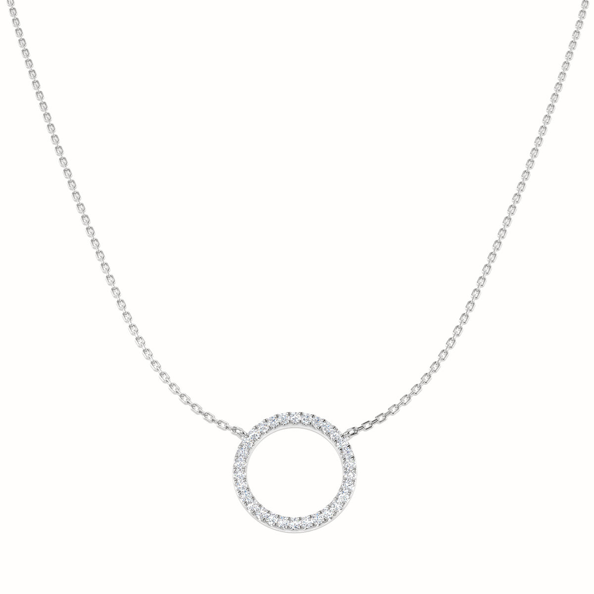 Circle of Life Diamond Ring 0.1ct–0.33ct – SN1915 – 18k White Gold