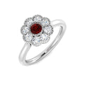 Ruby Diamond Ring 0.66ct – BJR0396~RY – 18k White Gold