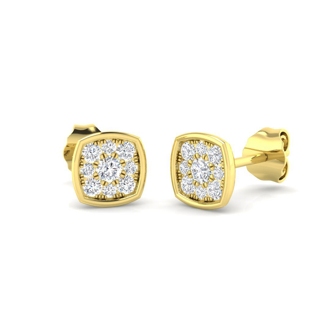 Cluster Diamond Ring 0.26ct – BJE0052 – 18k Yellow Gold