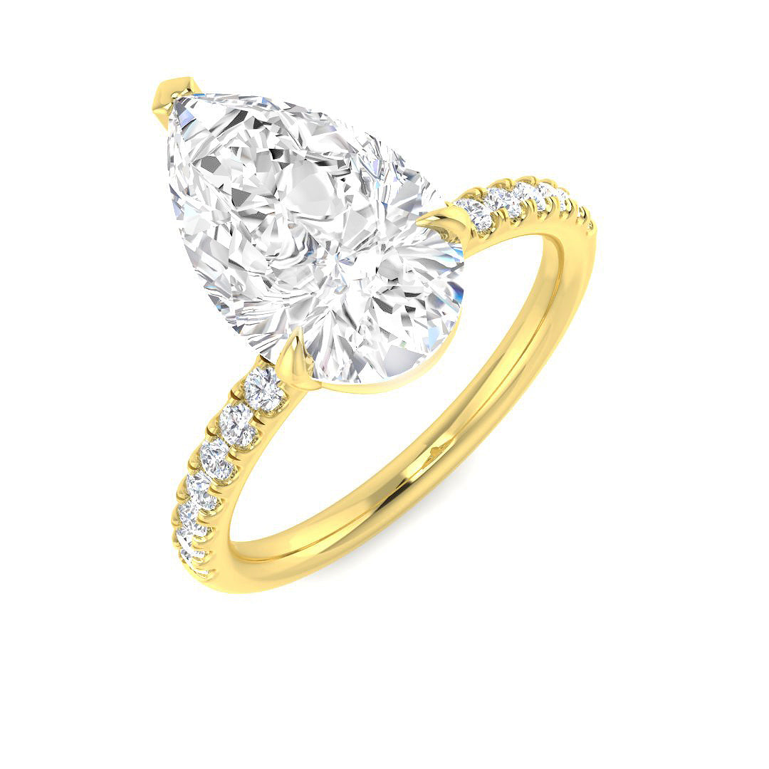 Engagement Diamond Ring 0.79ct–3.3ct – SR1373 – 18k Yellow Gold
