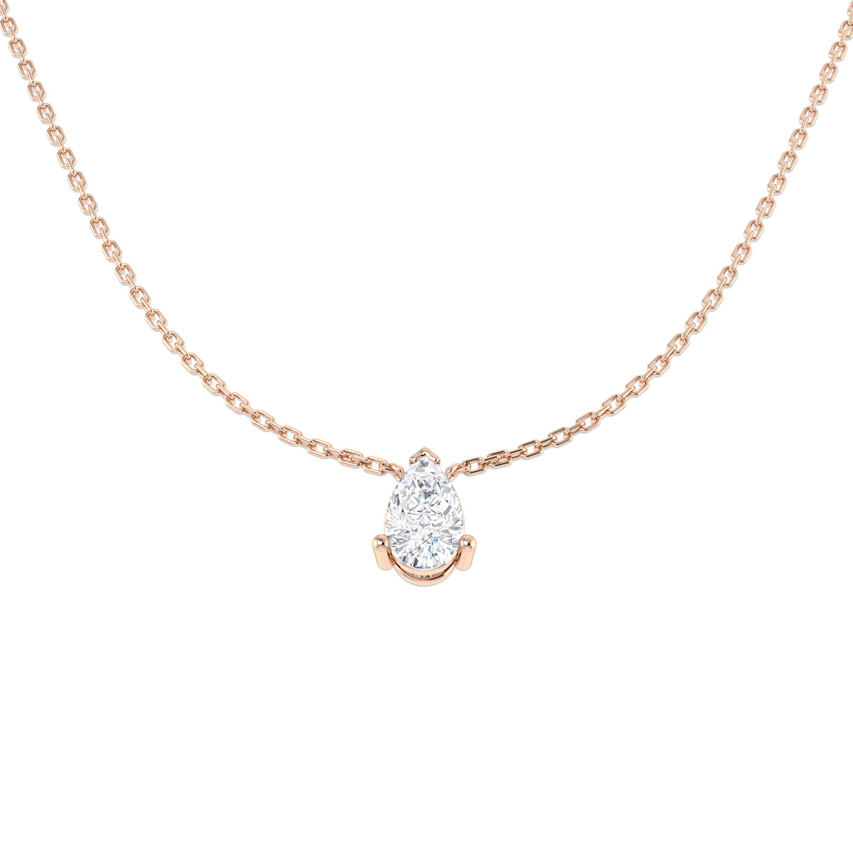 Solitaire Lab-Grown Diamond Ring 0.53ct–3.03ct – SN1951 – 18k Rose Gold