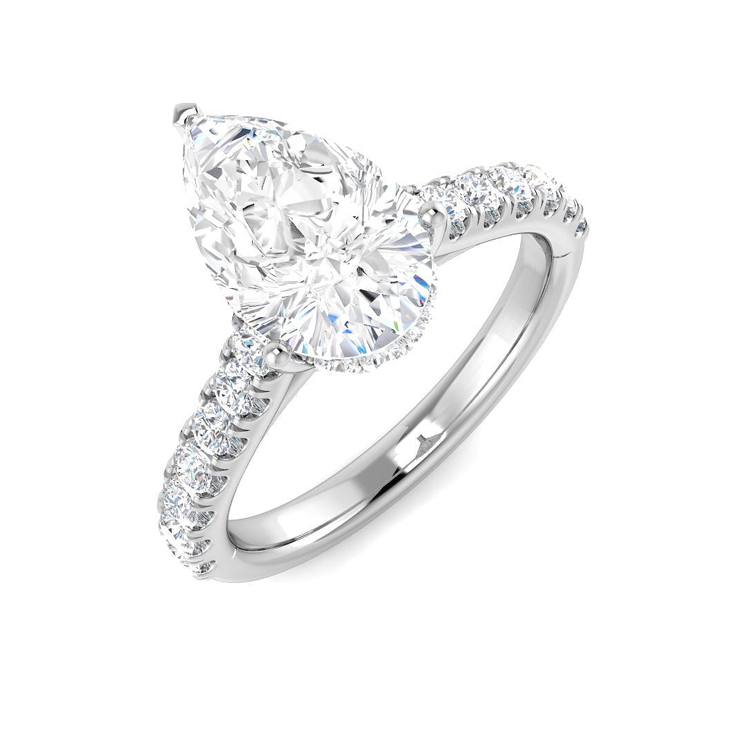 Engagement Lab-Grown Diamond Ring 2.66ct – SR5613 – 18k White Gold