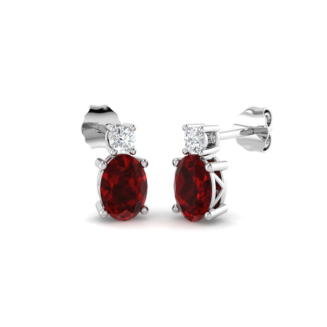 Ruby Diamond Ring 2.08ct – SE7311~RY – 18k White Gold