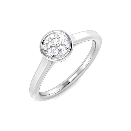 Engagement Diamond Ring 0.51ct–0.87ct – SR7442 – 18k White Gold